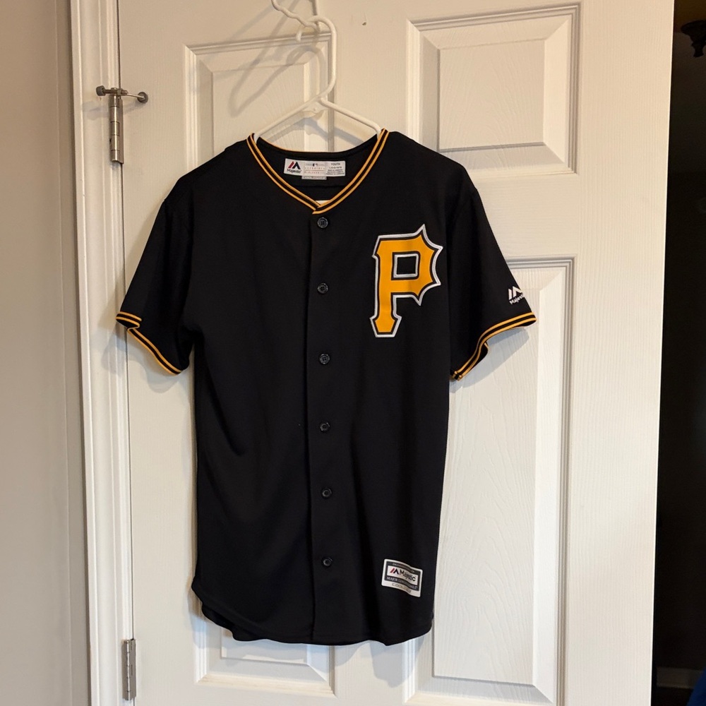 Majestic Black Jersey with Yellow Accents
